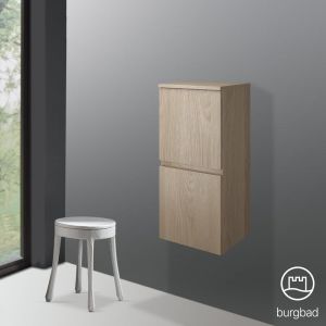 Burgbad Cube Demi-colonne, 2 portes, UHBI040RF3784,