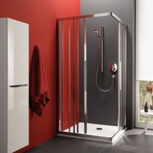 Koralle myDay Porte coulissante, avec &eacute;l&eacute;ment fixe, pour acc&egrave;s d'angle, VB040S1120AP1, ESF3 75/90