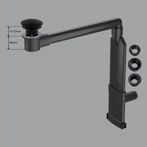 preotec Siphon gain de place de meuble pour vasque/lavabo et plan de toilette de jusqu’à 1 cm,, PR2000+PR2400BM#NEW,