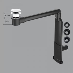 preotec Siphon gain de place de meuble pour vasque/lavabo et plan de toilette de jusqu’à 1 cm,, PR2000+PR2200WG#NEW,