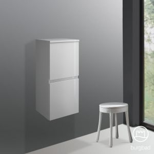 Burgbad Cube Demi-colonne, 2 portes, UHBI040LF3798,