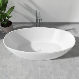 evineo ineo4 pro Baignoire en îlot pour systèmes de vidage et de trop-plein individuels L : 150 l : 75 cm, BE4017WH,