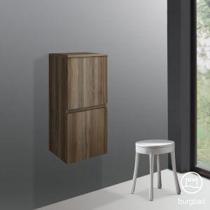 Burgbad Cube Demi-colonne, 2 portes, UHBH040LF3787,