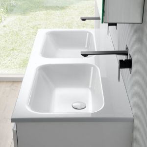 rivea Dia Vasque à encastrer extra plate l : 121 H : 14,2 P : 51,5 cm, BR0057WH,