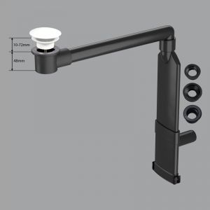 preotec Siphon gain de place de meuble pour vasque/lavabo et plan de toilette de jusqu’à 1 cm,, PR2000+PR2400WM#NEW,