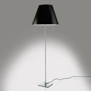 Luceplan Costanza Lampadaire, E27, avec variateur sensitif et tige télescopique, 1D13NT000020+9D1301511701, D13 t.