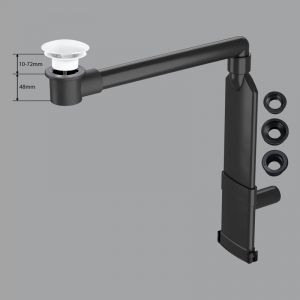 preotec Siphon gain de place de meuble pour vasque/lavabo et plan de toilette de jusqu’à 1 cm,, PR2000+PR2400WG#NEW,