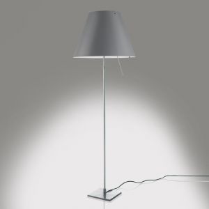 Luceplan Costanza Lampadaire avec un interrupteur marche/arr&ecirc;t et manche t&eacute;lescopique, 1D13NT010020+9D1301511705, D13 t.i.