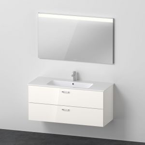 Duravit ME by Starck Lavabo avec meuble sous-lavabo Xbase, avec miroir, XB007304545,
