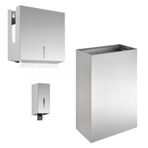Wagner-Ewar H-Line Set d'accessoires de salle de bains, 727344, WH-Kit