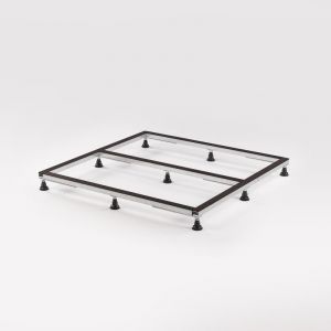 Blumtech DR1 Cadre de montage de receveur de douche L: 90 l&nbsp;: 110-120 cm, adaptable et ajustable en hauteur, BTCB102+BTLB91,