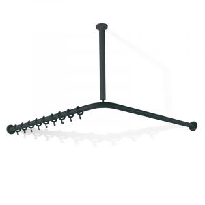 Hewi 801 Tringle de rideau de douche, avec fixation au plafond, 801.34.99100 92,