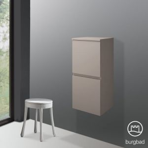 Burgbad Cube Demi-colonne, 2 portes, UHBH040RF3782,
