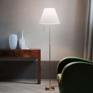 Luceplan Costanza Lampadaire, E27, avec variateur sensitif et tige télescopique, 1D13NT000030+9D1301511702, D13 t.