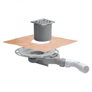 Viega Advantix Évacuation de salle de bains, set complet, pour une installation à plat DN 40/50, 687700,