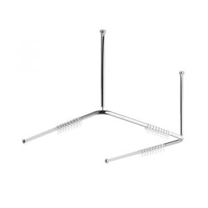 Avenarius free living! Tringle de rideau de douche, raccourcissable, avec fixation au plafond, 9004805010,