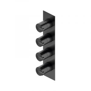 Ritmonio DOT316 | DOT316 Round Mitigeur thermostatique en acier inoxydable, pour 3 sorties, PR50HG102IBX,