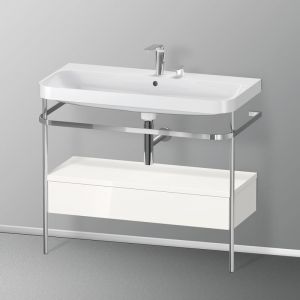 Duravit Happy D.2 Lavabo avec support, 1 tiroir, HP4843E2222, c-shaped