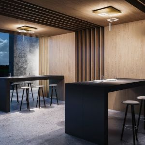 Icone Luce Petra Plafonnier LED avec spot suspendu, PETRA-P3OEBI,