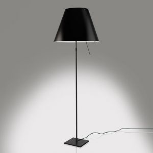 Luceplan Costanza Lampadaire, E27, avec variateur sensitif et tige télescopique, 1D13NT000017+9D1301511701, D13 t.