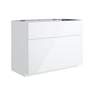 neoro n50 Meuble bas l : 100 cm, avec 2 tiroirs, BN0443WH,