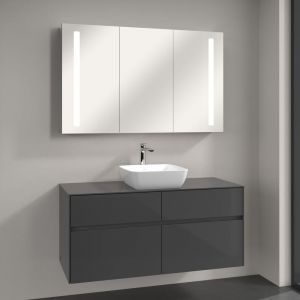 Villeroy & Boch Artis Vasque avec meuble sous-vasque Embrace, avec armoire de toilette My View 14, 41784101+A95700FP+A4231200, My View 14