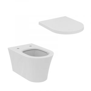Ideal Standard La Dolce Vita WC suspendu avec AquaBlade, E2634MA+E330401,