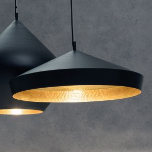 Tom Dixon Beat Flat Suspension, LED, LEDP06BKEU+BLS06,