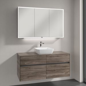 Villeroy & Boch Artis Vasque avec meuble sous-vasque Embrace, avec armoire de toilette My View Now, 41784101+A95700RK+A4551200, My View Now
