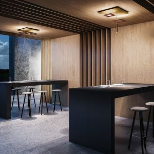 Icone Luce Petra Plafonnier LED avec spot suspendu, PETRA-P3OERU,