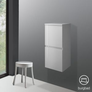 Burgbad Cube Demi-colonne, 2 portes, UHBH040RF3798,