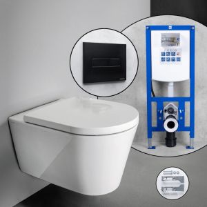 Pack complet WC suspendu Kartell LAUFEN et bâti-support neeos,, H8203370000001+16601BM#SET,