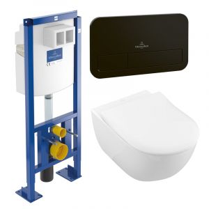 Villeroy & Boch Subway 2.0 & ViConnect FR Pack complet WC suspendu, fond creux, 5614R2R1+92246500+922490AN,