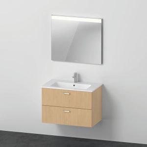 Duravit ME by Starck Lavabo avec meuble sous-lavabo Xbase, avec miroir, XB0071030300000,