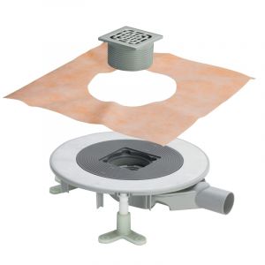 Viega Advantix Évacuation de salle de bains, set complet, pour une installation standard DN 50, 669256,
