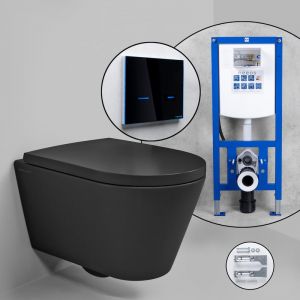 Pack complet WC suspendu Kartell LAUFEN et bâti-support neeos,, H8203377160001+16746BM#SET,