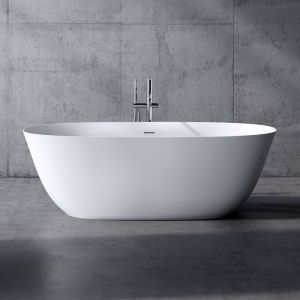 neoro n50 Baignoire en îlot L : 180 l : 80 H : 58 cm, avec surface facile à nettoyer, BN0003WM,