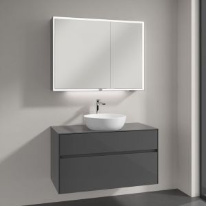 Villeroy & Boch Artis Vasque avec meuble sous-vasque Embrace, avec armoire de toilette My View Now, 41794301+A95600FP+A4551000, My View Now