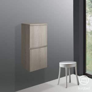 Burgbad Cube Demi-colonne, 2 portes, UHBI040LF3785,