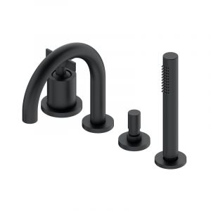 Ritmonio Diametro35 Cross Mitigeur de baignoire &agrave; 4 trous &agrave; monter sur gorge de baignoire, PR53EG202C04,