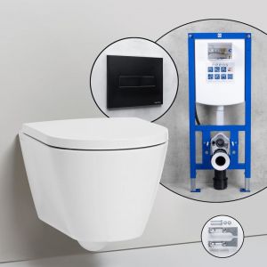 Pack complet WC suspendu Kartell LAUFEN et bâti-support neeos,, H8203377570001+16601BM#SET,
