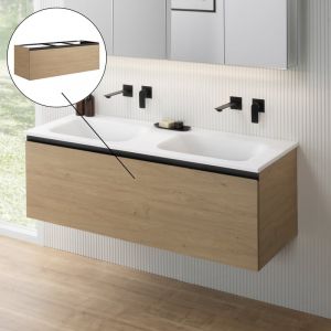 rivea Dia Meuble sous-vasque l : 140 cm avec 1 tiroir, BR0044SO,