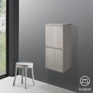 Burgbad Cube Demi-colonne, 2 portes, UHBI040RF3783,