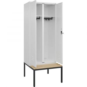 Vestiaire linge propre/linge sale Classic PLUS avec banc C+P