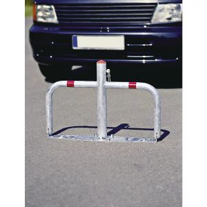 Barri&egrave;re de parking en acier, rabattable - kaiserkraft