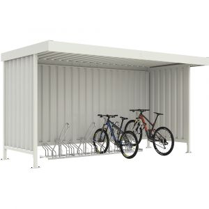 Abri pour mat&eacute;riel Leipzig avec supports cycles mod&egrave;le 2300 WSM