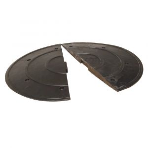 Ralentisseur, extr&eacute;mit&eacute;, caoutchouc recycl&eacute; Moravia