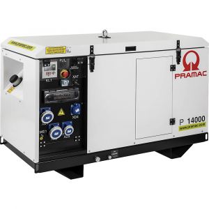 Pramac Générateur d'électricité série P, diesel, 400 / 230 V, P 14000 - puissance COP 3,6 kVA (230 V) / 12,4 kVA (400 V), 3,24 / 9,92 kW