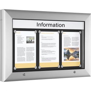 Vitrine d'affichage pour l'intérieur et l'extérieur - kaiserkraft