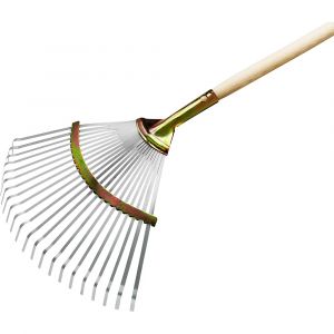 Balai/râteau professionnel pour feuilles mortes FLORA